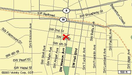 Map of Beaverton