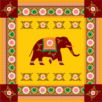 Indian Elephant Tapestry