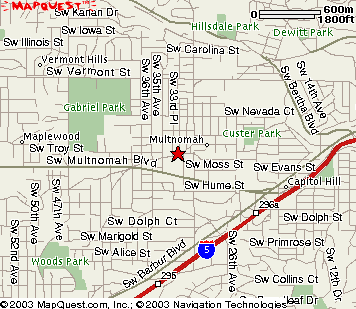 Map of Multnomah